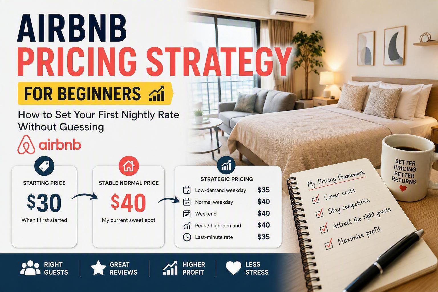 Airbnb Pricing Strategy for Beginners: How to Set Your First Nightly Rate
