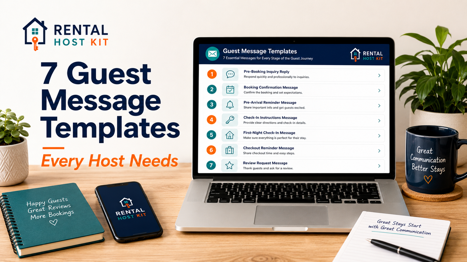 7 Short-Term Rental Guest Message Templates Every Host Needs