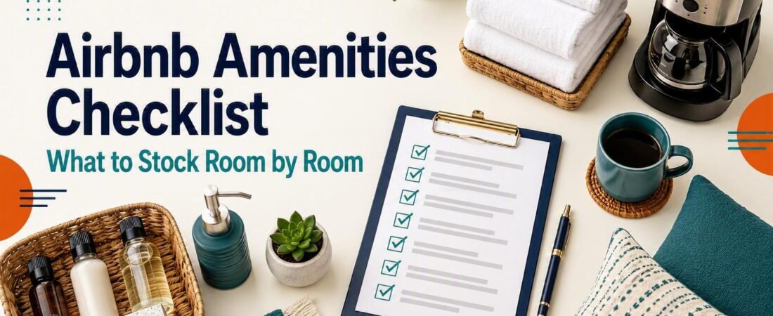 Airbnb Amenities Checklist for New Hosts (Room-by-Room Guide)