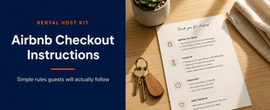 Airbnb Checkout Instructions: Simple Rules Guests Will Actually Follow